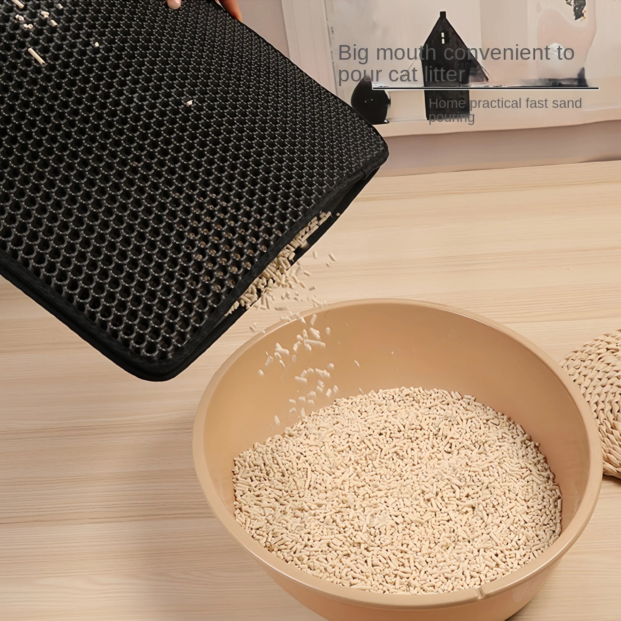 PawMat DuoShield™ – Large Waterproof Double-Layer Cat Litter Mat